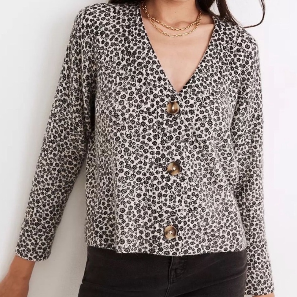 Madewell Floral Cardigan